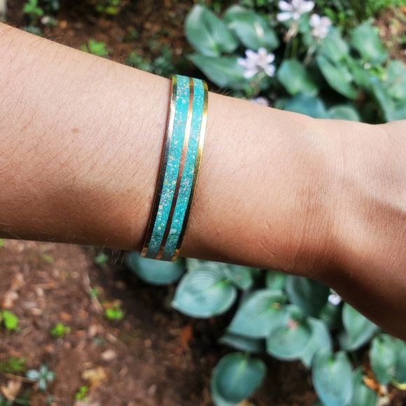 *RARE* Vintage Mexican Turquoise Cuff Bracelet - Picture 16 of 16